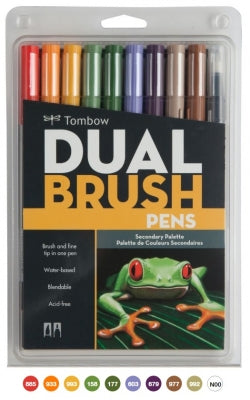 G0 56168 Tombow Set/ABT-10 SECONDARY Brush Pens - 10 pens in case