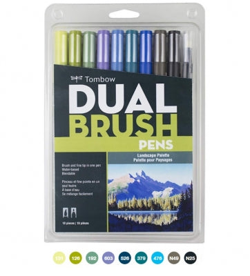 G0 56169 Tombow Set/ABT-10 LANDSCAPE Brush Pens - 10 pens in case