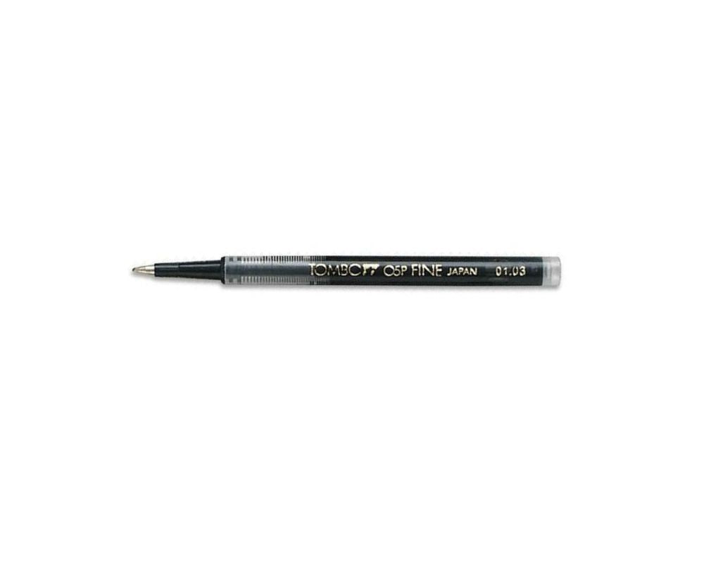 A4 55698 Box/DOZEN Tombow 07P Medium BLACK Rollerball Refills BKLP-7-BK 33 - $1.58 ea -