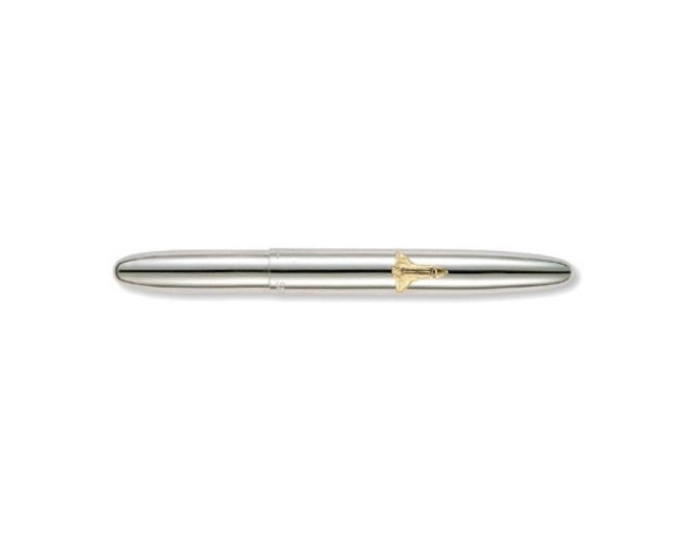 B1 84124 Fisher 600-SH Shiny Chrome Plated Space Pen with Shuttle Emblem *