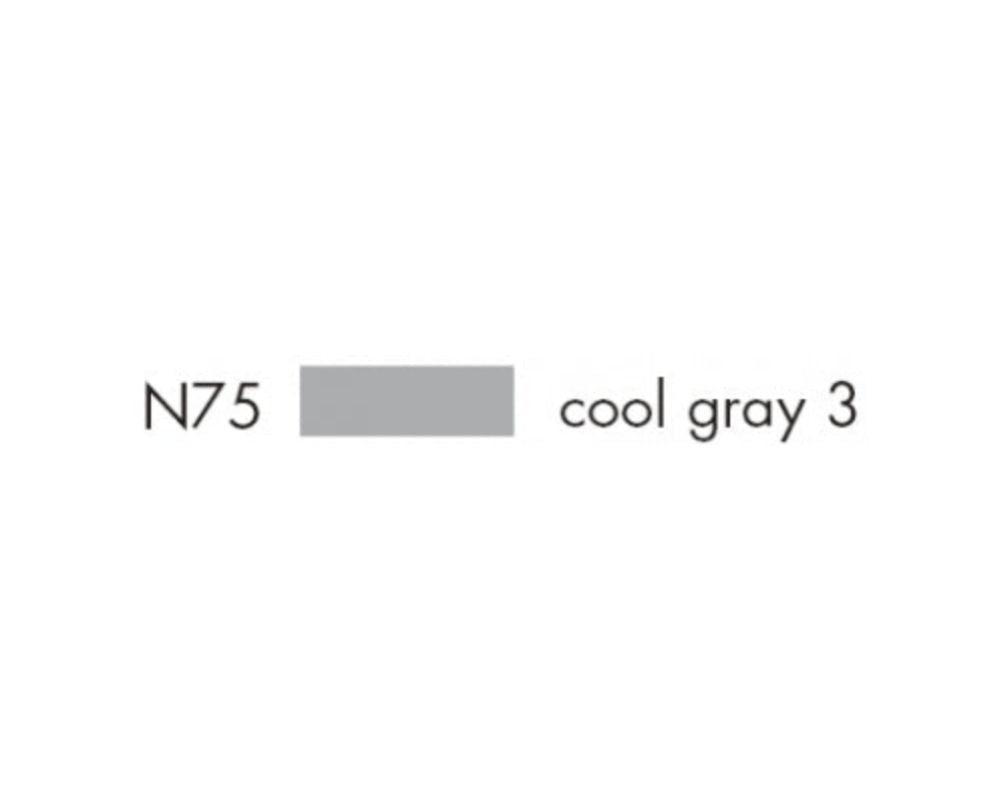 E1 56639 Box/SIX Tombow Dual Brush Pen ABT- N75 cool gray 3 - $1.83 ea -