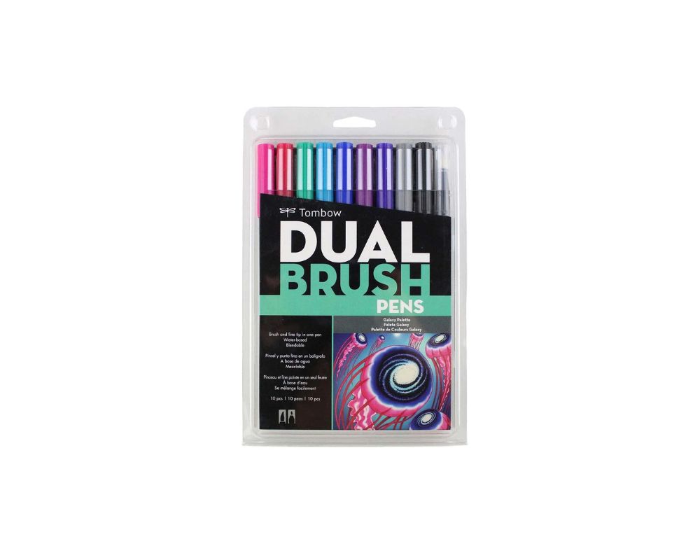 G0 56188 Tombow Set/ABT-10 Limited Edition GALAXY Brush Pens - 10 pens in case
