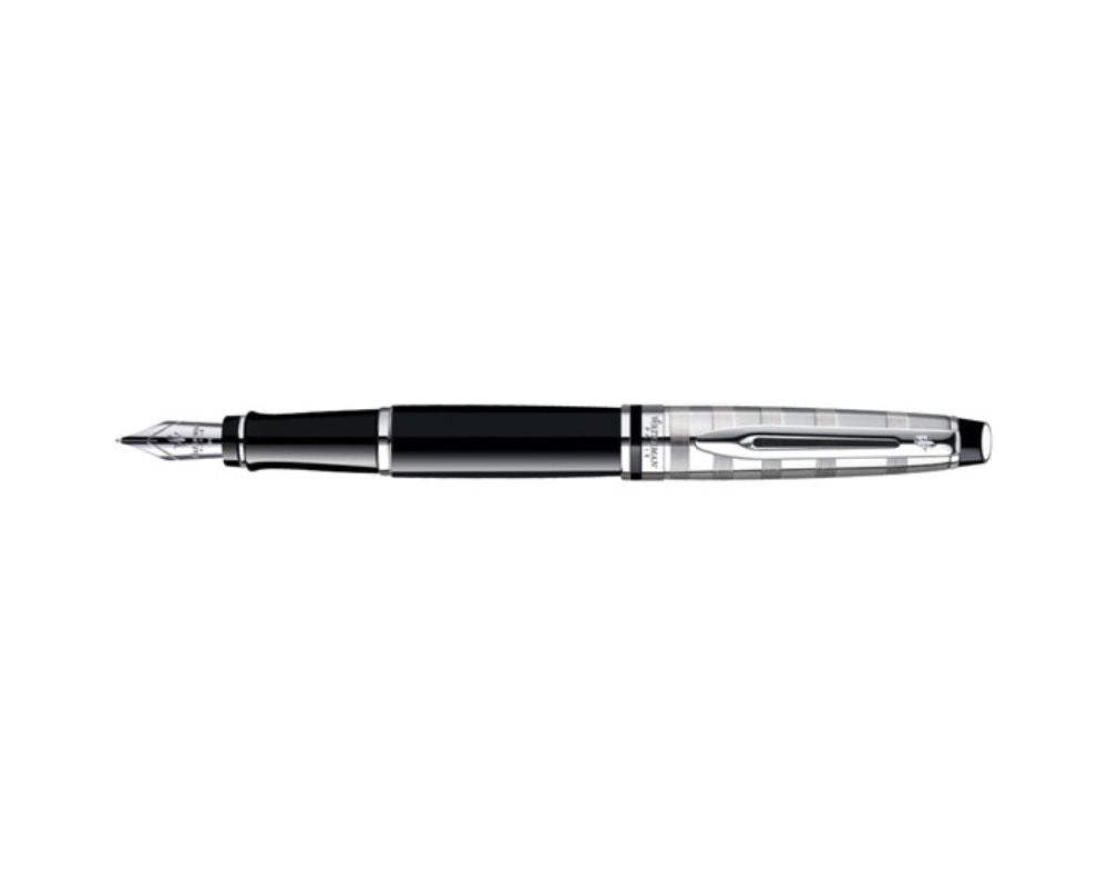 S0952300 Waterman Expert Deluxe Black CT Fountain Pen F-Nib S0952300 *