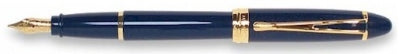 DS 00121 AURORA B12/B-M IPSILON DELUXE BLUE FOUNTAIN PEN 14KT GOLD NIB