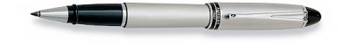 AU 00761 AURORA B76 ALL CHROME CAP AND BARREL SATIN FINISH ROLLERBALL PEN