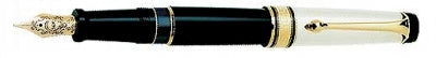 DS 00987 AURORA 987 SOLID .925 STERLING SILVER CAP OPTIMA FOUNTAIN PEN - Allow 3 weeks for delivery