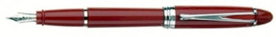 DS 02124 AURORA B12/R-EF IPSILON DELUXE RED FOUNTAIN PEN 14KT GOLD NIB Extra Fine Nib