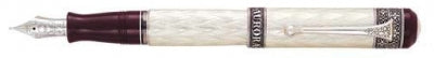 DS 02936 AURORA 936-EF 80TH ANNIVERSARY STERLING SILVER FOUNTAIN PEN Extra Fine Nib