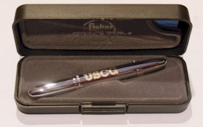 CF 83939 Fisher 400-CL-USCG COAST GUARD U S C G Chrome BULLET Ballpoint w/clip *