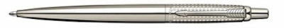 00295 Parker Jotter Shiny SS Chiseled Ballpoint Pen Black Ink 1774545 S0908820
