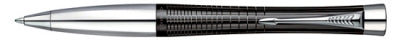 00316 Parker Urban Premium Ebony Metal Chiselled Ballpoint Pen Black Ink 1774706 S0911510
