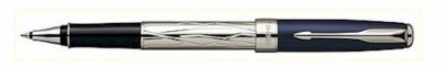 92177 Parker Sonnet Special Edition Silver/Blue ST Rollerball Pen 92177 *