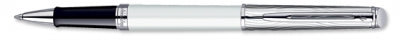 1782311 Waterman Hemisphere Deluxe White Chrome Trim Rollerball Pen S0921290 *