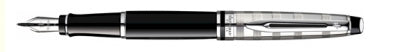 S0952300 Waterman Expert Deluxe Black CT Fountain Pen F-Nib S0952300 *