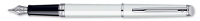 1782302 Waterman Hemisphere Essential White Lacquer Chrome Trim Fountain Pen M-Nib [E] S0920930 *