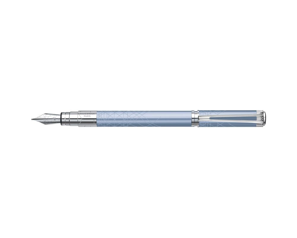 1750150 Waterman Perspective Lt Blue CT Fountain Pen M-Nib [E] S0831100 *