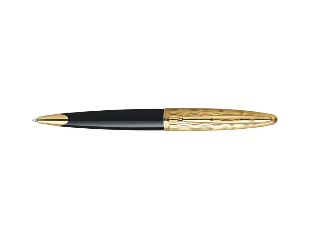 1771497 Waterman Carene Deluxe Essential Black GT Fountain Pen M-Nib [E] S0909770 *