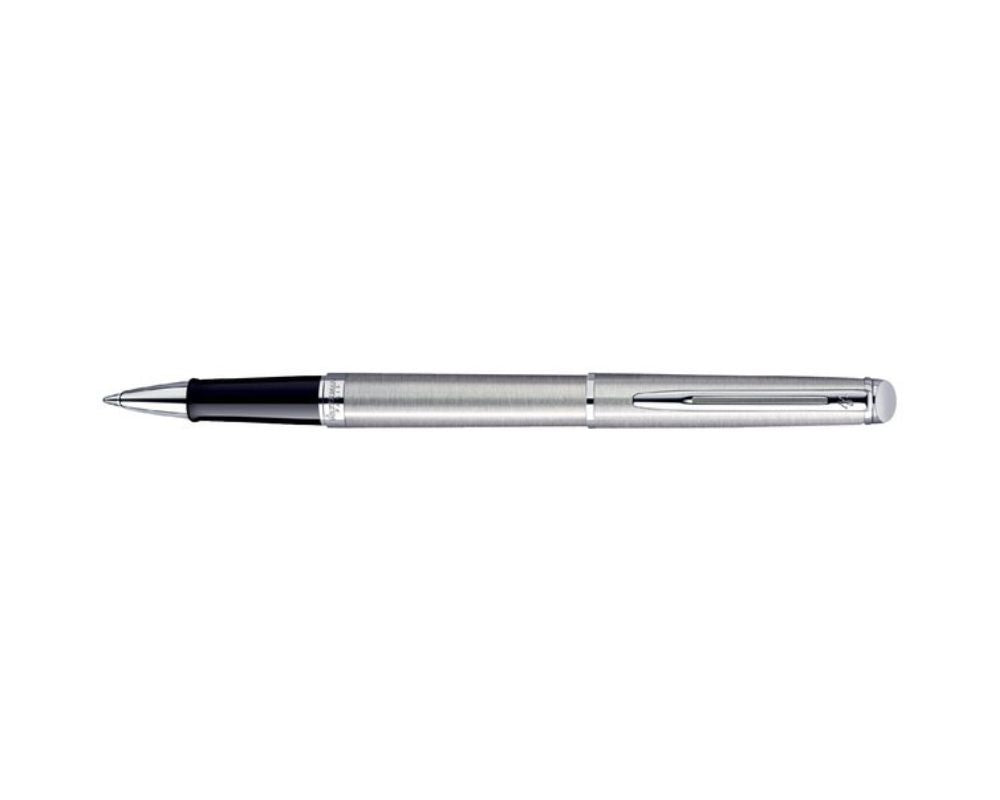 1782287 Waterman Hemisphere Essential Stainless Steel Chrome Trim Rollerball Pen S0920450 *