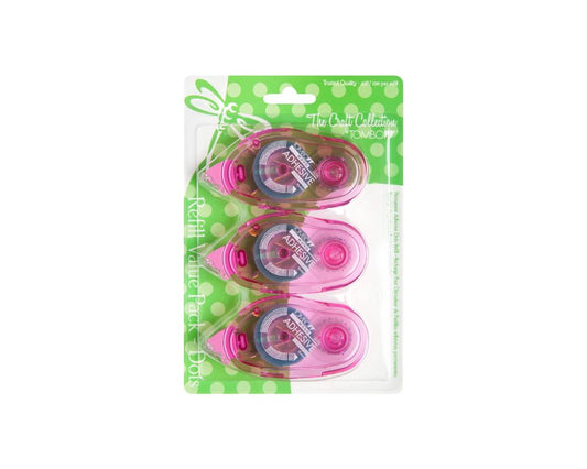 62149 Box/48 Tombow  3-PACK Mono Adhesive Dots Refill 39ft - $6.75 ea -