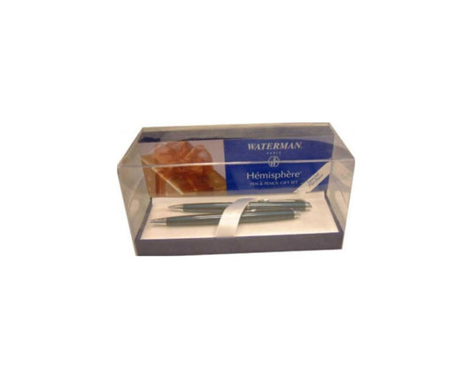 64661 Waterman Hemisphere Metallic Blue Pen - Pencil Set
