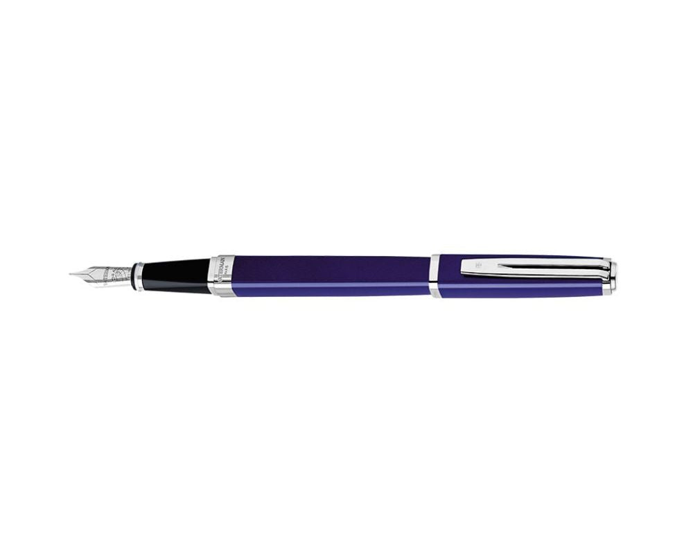 89586 Waterman Exception Slim Blue ST Fountain Pen F-Nib [E] S0637090 *
