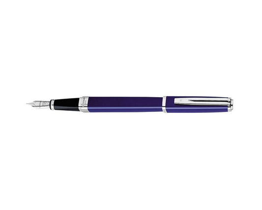 89586 Waterman Exception Slim Blue ST Fountain Pen F-Nib [E] S0637090 *