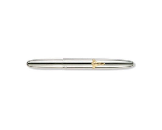 B1 84124 Fisher 600-SH Shiny Chrome Plated Space Pen with Shuttle Emblem *
