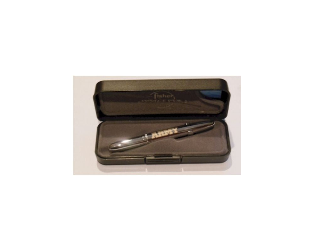 CF 83935 Fisher 400-CL-USAR A R M Y Chrome Army BULLET Ballpoint w/clip  *
