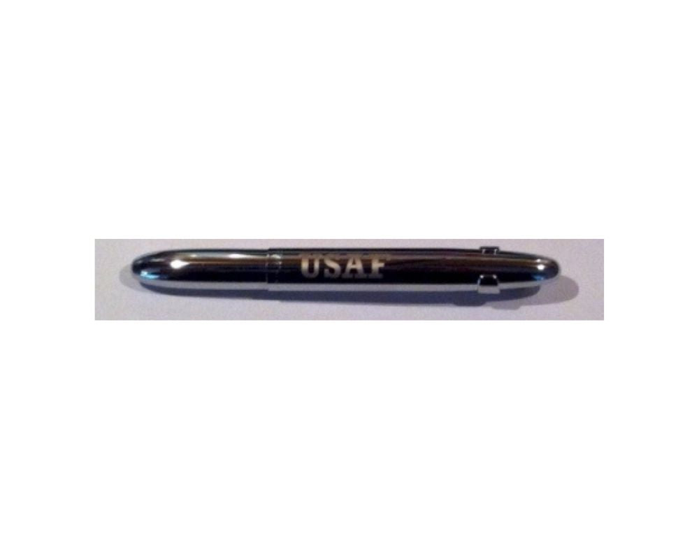 CF 83938 Fisher 400-CL-USAF AIR FORCE U S A F Chrome BULLET Ballpoint w/clip *