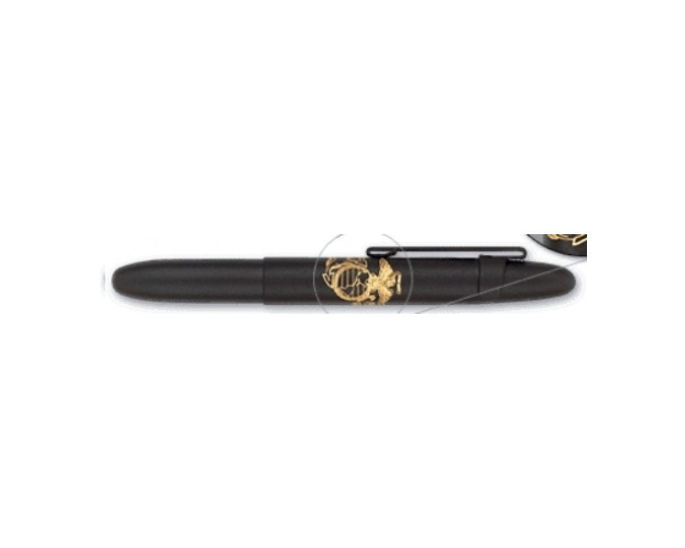CF 84012 Fisher 400-B-CL-MC MARINE CORP Insignia Black BULLET Ballpoint w/clip [E] *