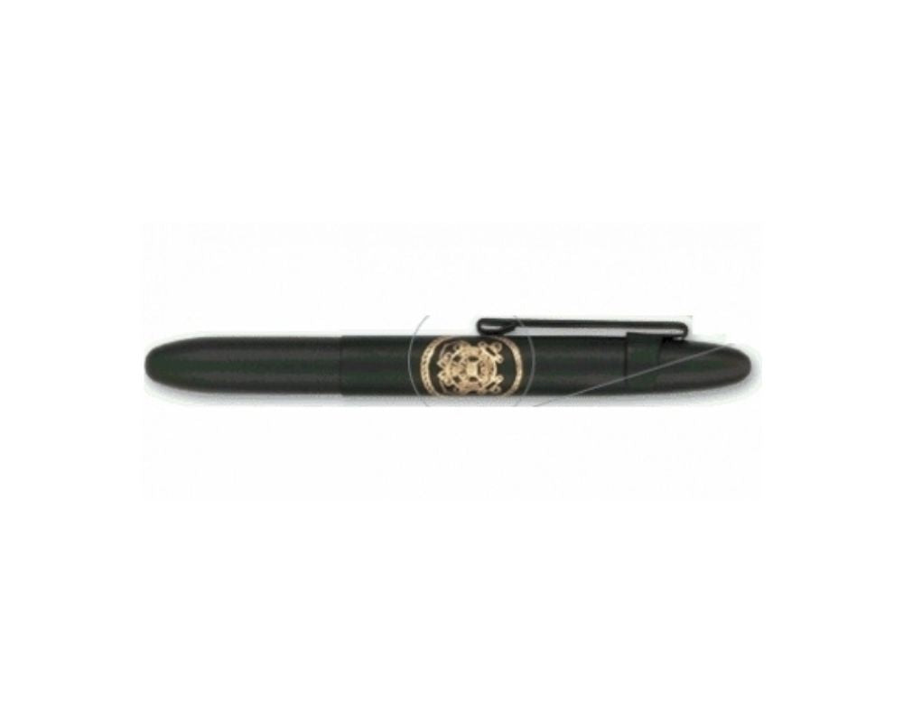 CF 84048 Fisher 400-B-CL-CG COAST GUARD Insignia Matte Black BULLET Ballpoint w/clip [E] *