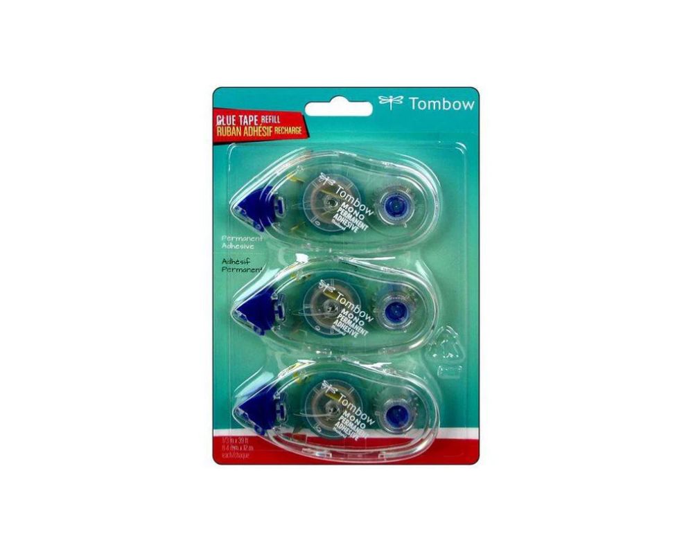 04 62207  24-PACK Tombow 3-PACK Mono Adhesive Permanent Refill Craft 39ft - $6.55 ea -
