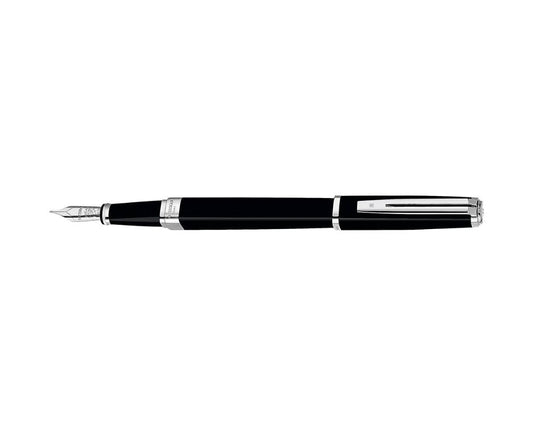 DS 87518 Waterman Exception Slim Black ST Fountain Pen M-Nib [E] S0637020 *