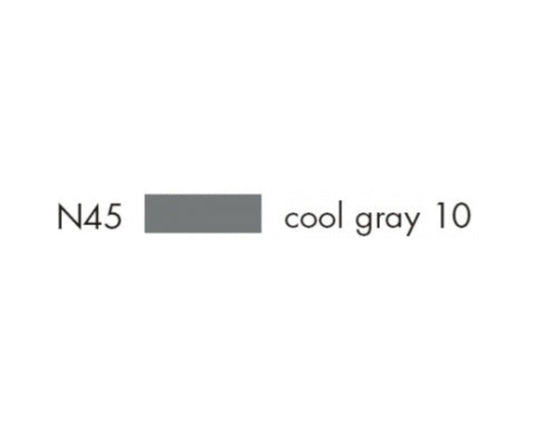 E1 56630 Box/SIX Tombow Dual Brush Pen ABT- N45 cool gray 10 - $1.83 ea -