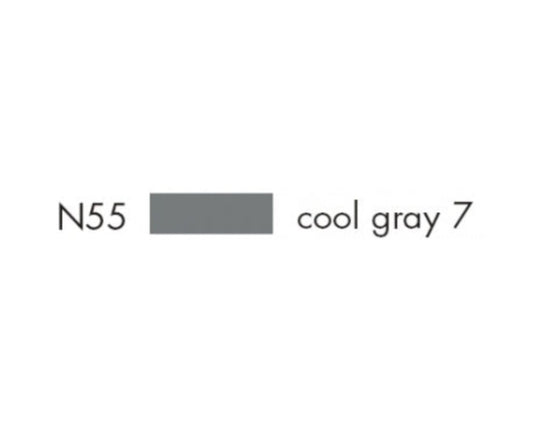 E1 56633 Box/SIX Tombow Dual Brush Pen ABT- N55 cool gray 7 - $1.83 ea -