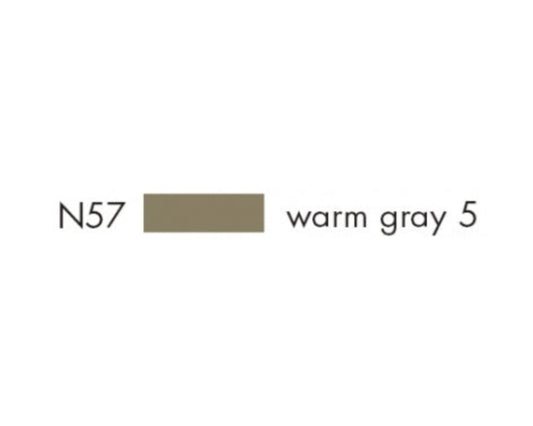 E1 56634 Box/SIX Tombow Dual Brush Pen ABT- N57 warm gray 5 - $1.83 ea -