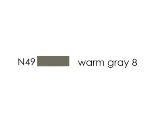 E1 56635 Box/SIX Tombow Dual Brush Pen ABT- N49 warm gray 8