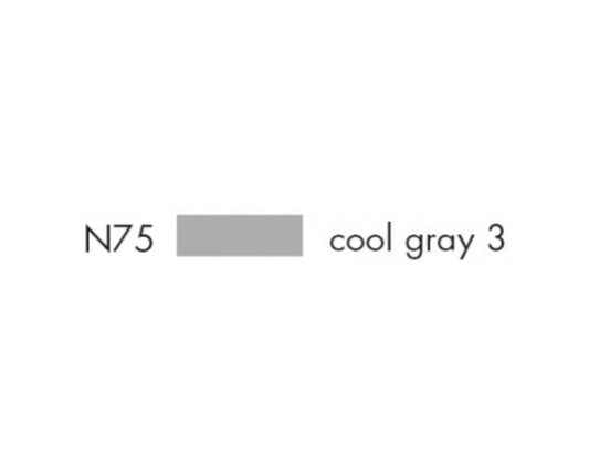 E1 56639 Box/SIX Tombow Dual Brush Pen ABT- N75 cool gray 3 - $1.83 ea -