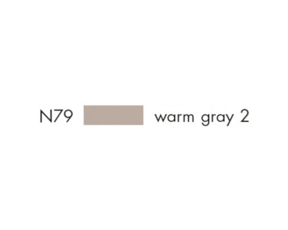 E1 56641 Box/SIX Tombow Dual Brush Pen ABT- N79 warm gray 2 - $1.83 ea -