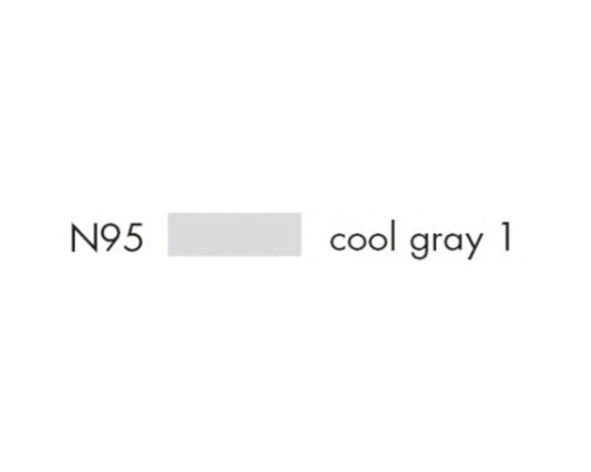E1 56644 Box/SIX Tombow Dual Brush Pen ABT- N95 cool gray 1 - $1.83 ea -