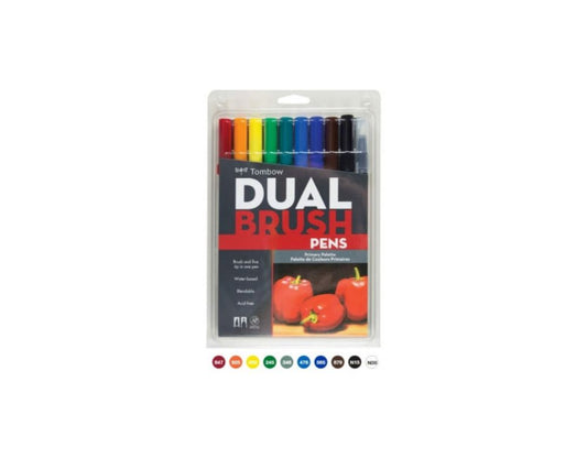 G0 56167 Tombow Set/ABT-10 PRIMARY Brush Pens - 10 pens in case