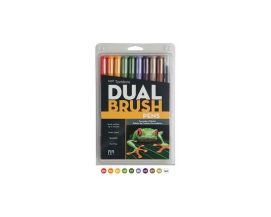 G0 56168 Tombow Set/ABT-10 SECONDARY Brush Pens - 10 pens in case