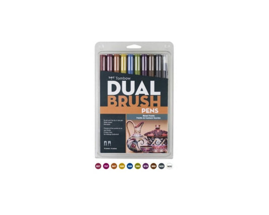 G0 56186 Box/24 Tombow Set/ABT-10 Limited Edition MUTED Brush Pens - $13.88 ea - 10 pens in case