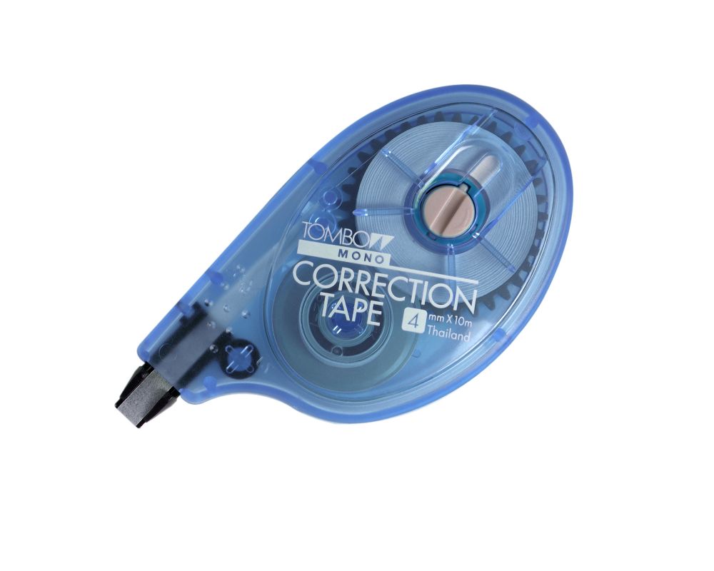 M2 68671 Box/SIX Tombow RETRO BLUEBERRY White Correction Tape 4mm x 10m - $2.33 ea -