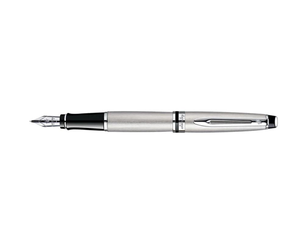 S0952040 Waterman Expert Stainless Steel CT Fountain Pen F-Nib [no converter] S0952040 *
