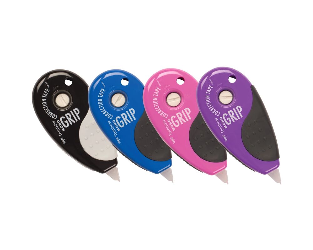 TW 68752 Tombow 4-Pack Grip Side Action MONO Correction Tape