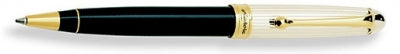 DS 00836 AURORA 836 SILVER CAP/BLACK BARREL Ballpoint Pen - Allow 3 weeks for delivery