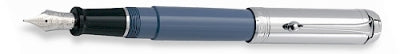 DS 01101 AURORA D11/CA TALENTUM CELESTIAL BLUE FOUNTAIN PEN W/CHROME CAP - Allow 3 weeks for delivery