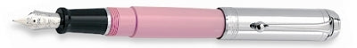 DS 01103 AURORA D11/CP TALENTUM PINK FOUNTIAN PEN W/CHROME CAP - Allow 3 weeks for delivery