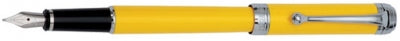 DS 01310 AURORA D13/Y TALENTUM FINESSE YELLOW CHROME TRIM FOUNTAIN PEN MEDIUM 14KT NIB - Allow 3 weeks for delivery